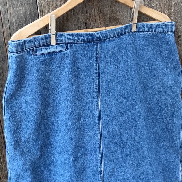 VTG 90s Woolrich Denim Maxi Skirt, 16 - Picture 2 of 5